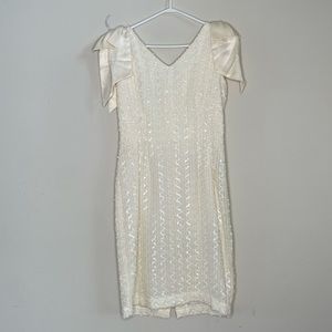 Miss Ashlee vintage bridal sequin dress
